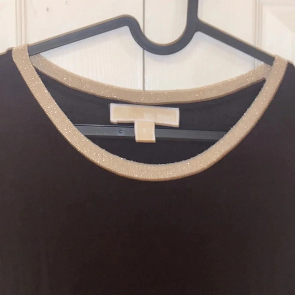 Michael Kors black knit sequins  crew neck maxi dress Sz S - Picture 7 of 15